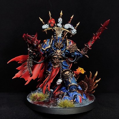 Night Lords Abaddon the Despoiler conversion painted Warhammer 40k CSM Traitor