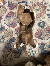 Mint Pounce The Cat Beanie Baby 1997 - P.E. Pellets, 5th Gen Tag, Tush Tag 1997
