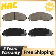 Front Ceramic Brake Pad Set Fits Jeep Wrangler 2018-2025 Chrysler Pacifica D1589