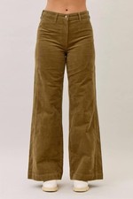 Judy Blue High Waisted Retro Wide Leg Pant Olive