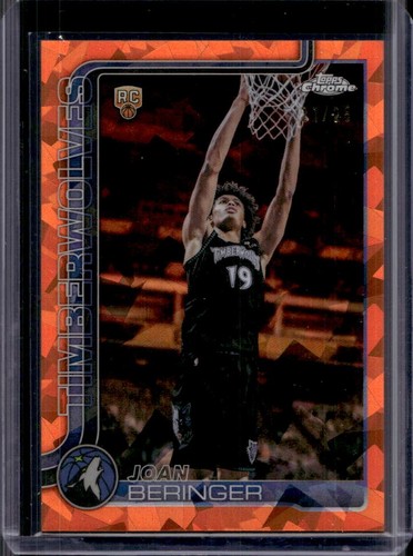 2025-26 Topps Chrome Update Sapphire Joan Beringer Orange Refractor RC #/25