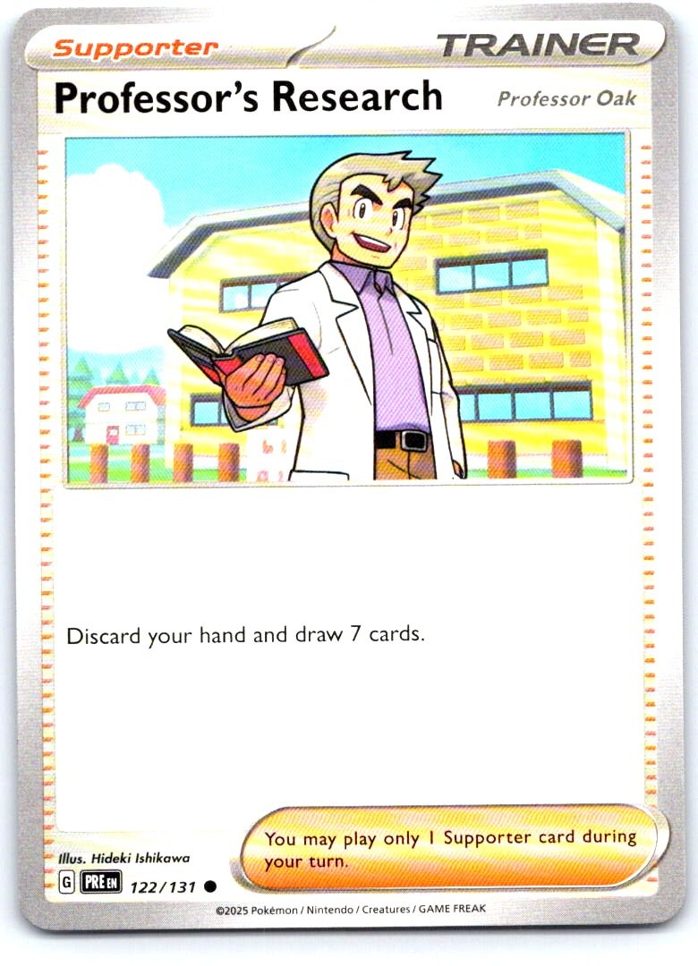 Professor's Research [Professor Oak] 122/131 Prismatic Evolutions Pokemon NM