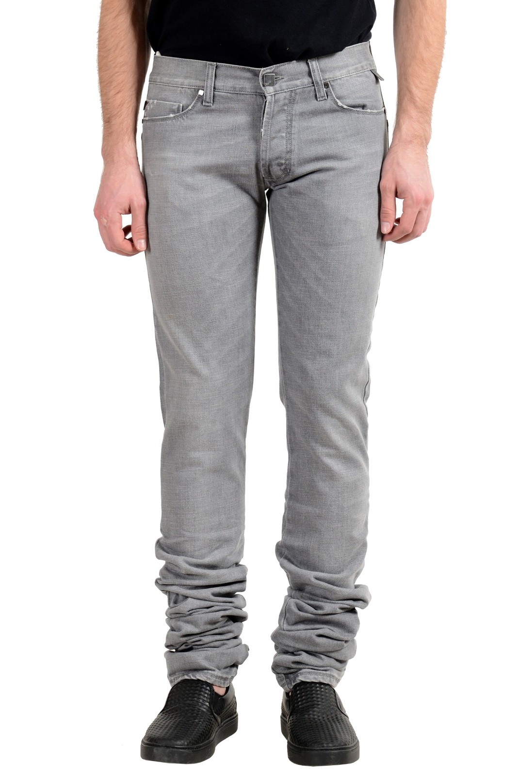 Мужские серые джинсы-скинни Gianfranco Ferre GF