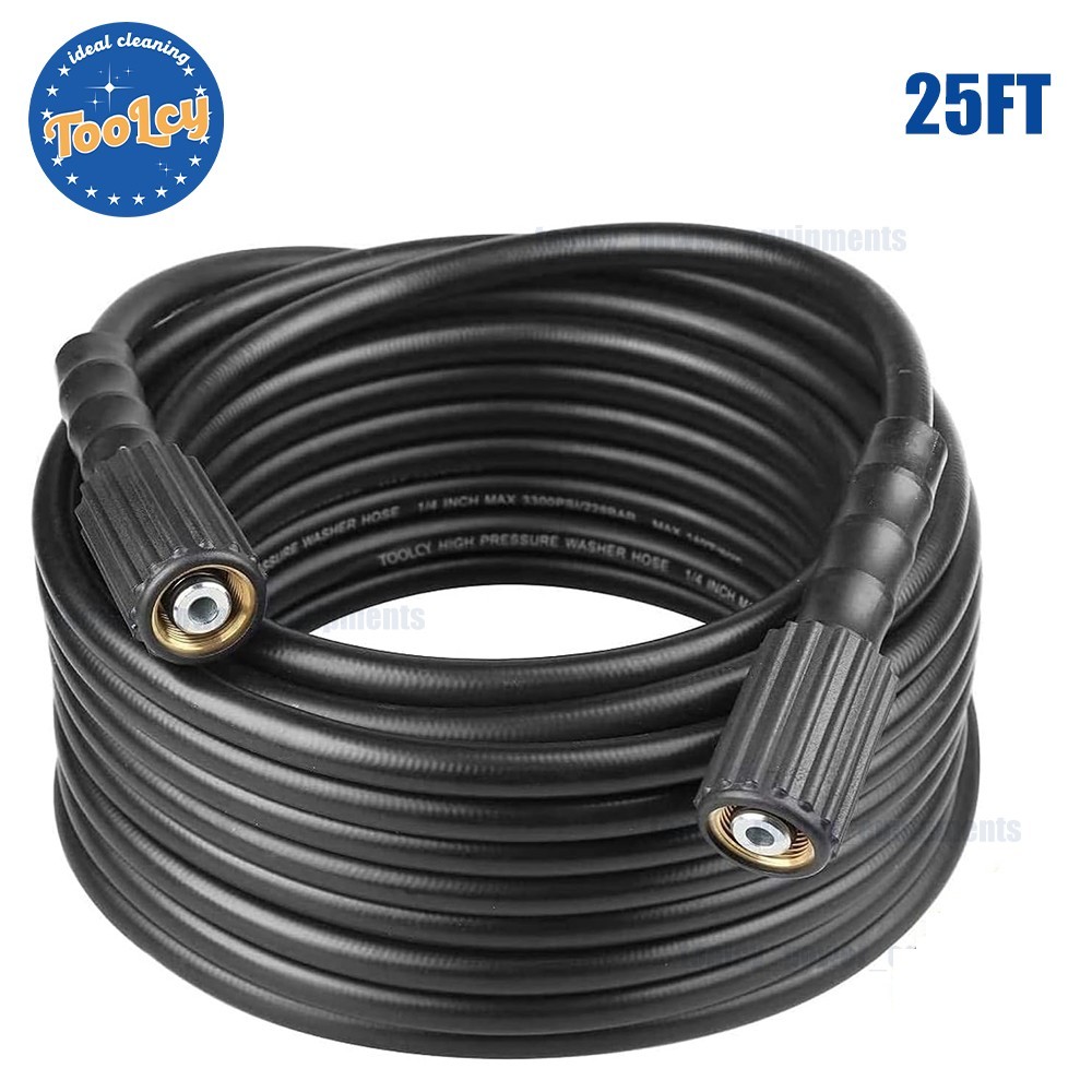 TOOLCY 3400 PSI Power Washer Hose 1/4" Kink Resistant for Ryobi, Troy Bilt