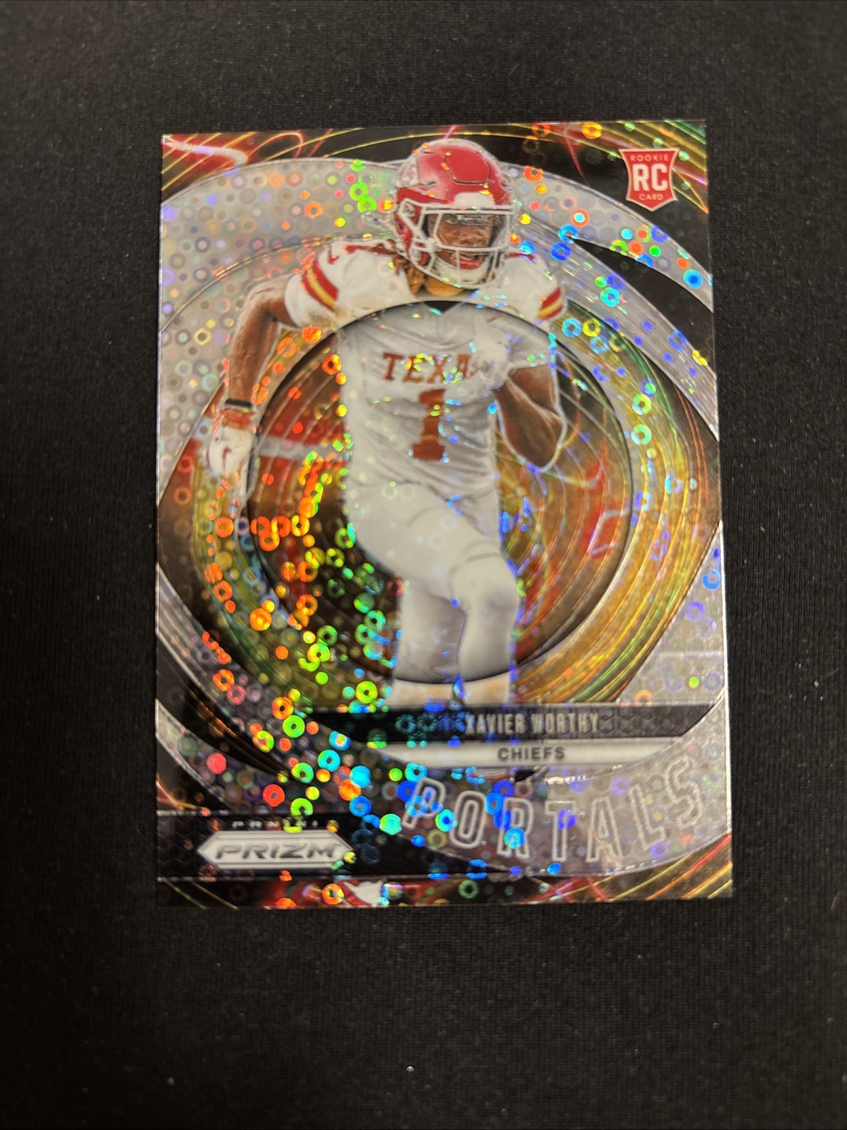 2024 Panini Prizm - Portals Xavier Worthy #10 No Huddle Prizm (RC)