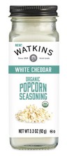 Watkins Organic White Cheddar Popcorn Seasoning 3.3 Ounce Gourmet Flavor