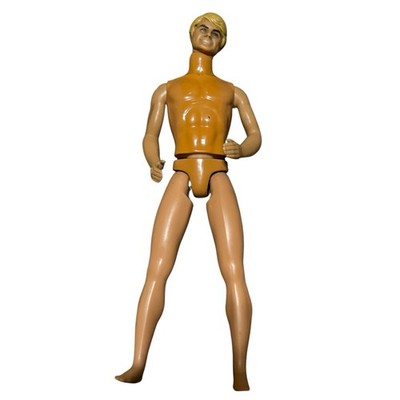 1968 Malibu Free Moving Ken Doll Mattel Hong Kong Molded Blonde Hair Blue Eyes