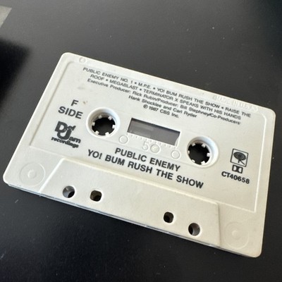 PUBLIC ENEMY YO! BUM RUSH THE SHOW Cassette Tape 1987 Rap Hip-Hop