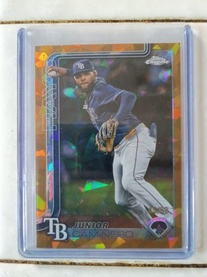 2025 Topps Chrome Update Series - Junior Caminero #USC109 Gold Lava 47/50