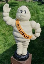 Vintage Michelin Man Bibendum Cast Iron Coin Bank Figure Collectable Advertising