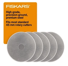 45mm Rotary Cutter Blades (5 Pack) -Replacement for Crafts, Sewing, Quilting NEW