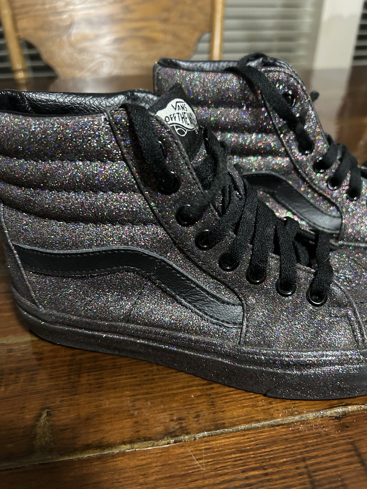 SAOLA Scarpe sneakers Vans unisex Sk8 Hi 721277 nere scintillanti taglia M 4 5 W6 A16