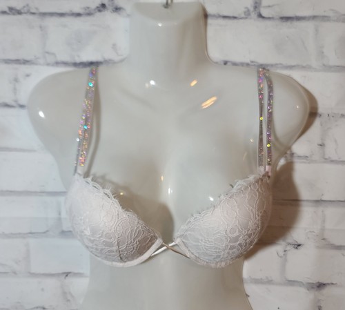 Victoria's Secret sehr sexy Bombshell Plunge BH Strass Doppelträger 32C