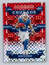 Keon Coleman 2024 Panini Rookies & Stars Crusade Red Plaid #C-KCN RC Bills