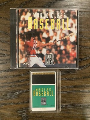 World Class Baseball (TurboGrafx-16, 1989) Game, Sleeve, Manual, Case - Tested
