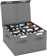 Shoe Storage Organizer for Closet Fits 16 Pairs, Large Shoe Storage Box Bins