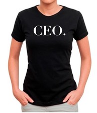 womens Ideal  Brand X-Large CEO Black T-shirt