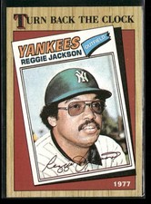 1987 Topps #312 Reggie Jackson New York Yankees