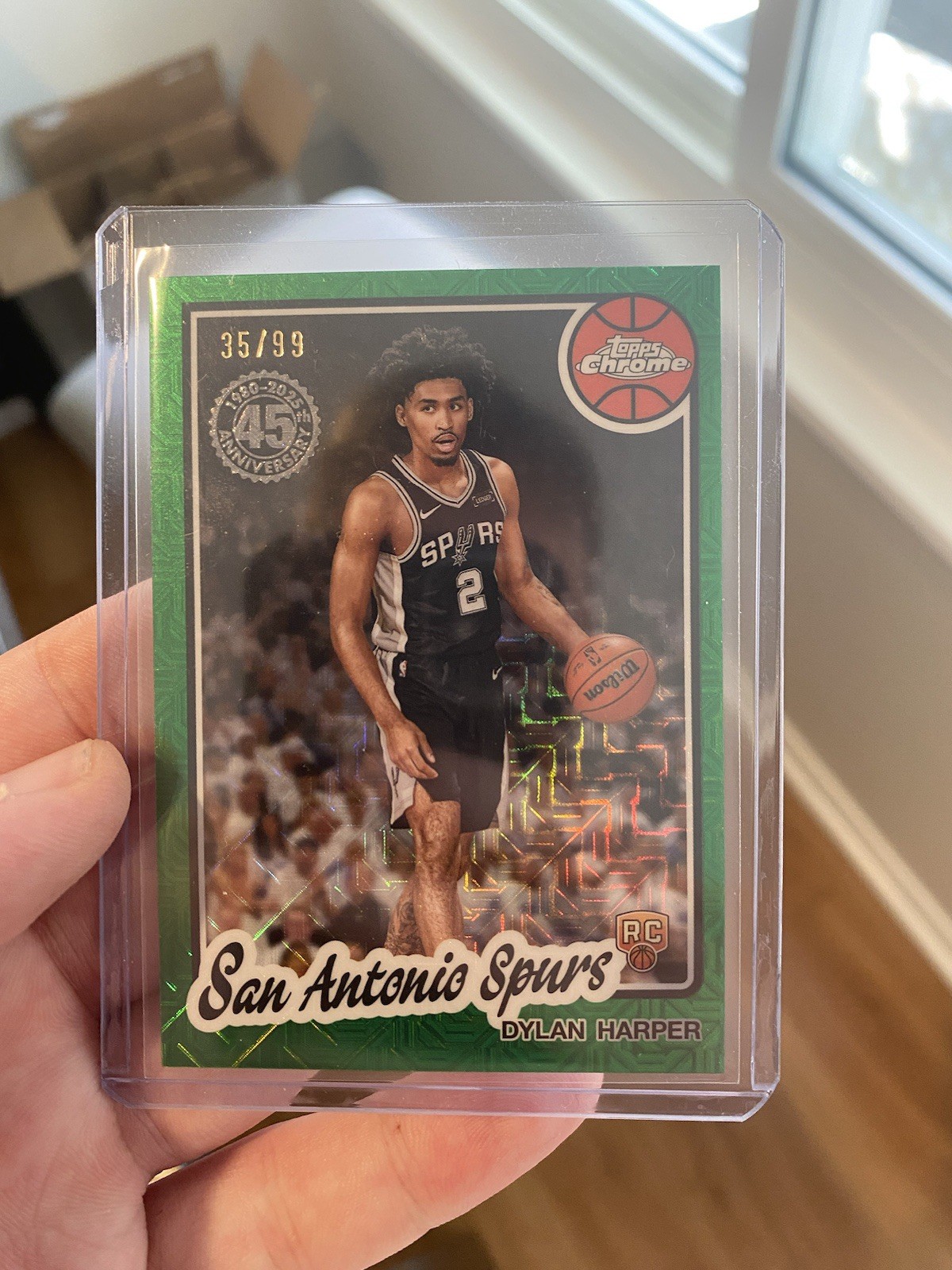 2025-26 Topps Basketball Dylan Harper 1981 Chrome Mojo Rookie Green /99 RC