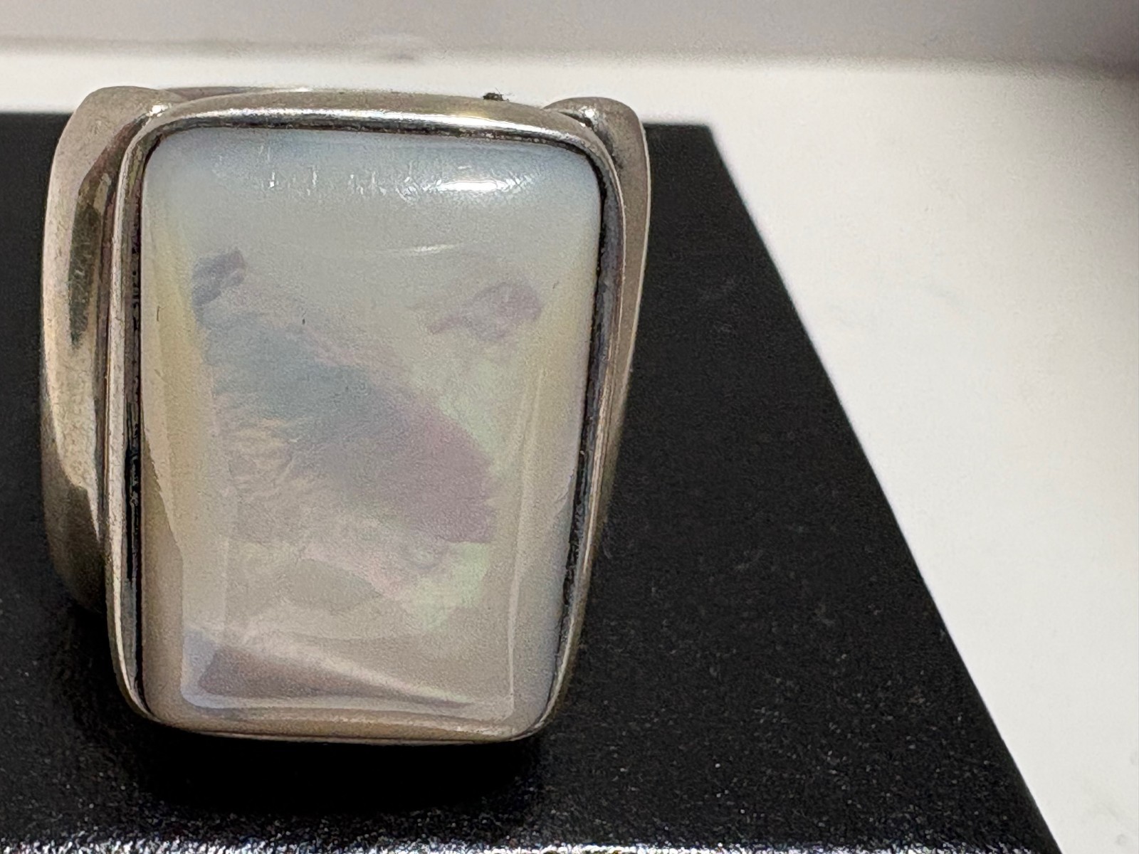 Moonstone Triple Wrap Sterling Silver Stunning St… - image 2