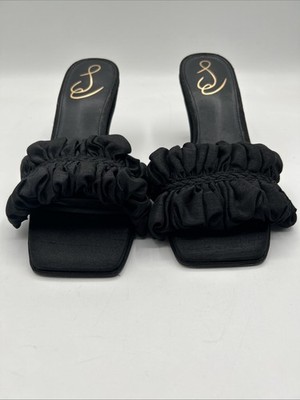 Women s Sam Edelman Kady Black Satin Heel Size 7