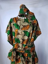 Hand Sewn Kaftan With Optional Matching Belt And Head Scarf
