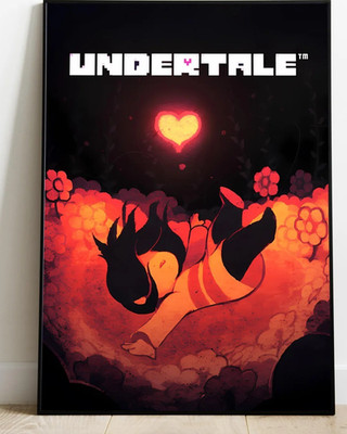 Undertale Poster Indie Game Wall Art Print 24x36 Unframed Gaming Room Decor