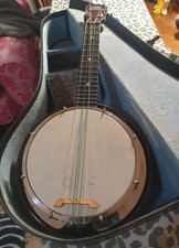 Dallas B/2707 Banjo ukulele George Formby Banjolele restoration  case 1930's