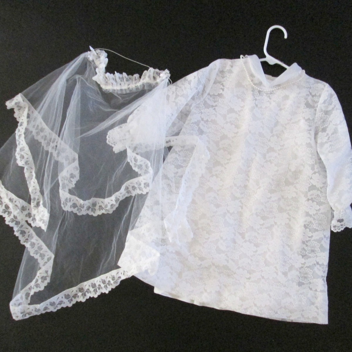 vintage lace communion dress Vintage Lace Flower Girl Dresses White Ivory Strasburg Communion Dress
