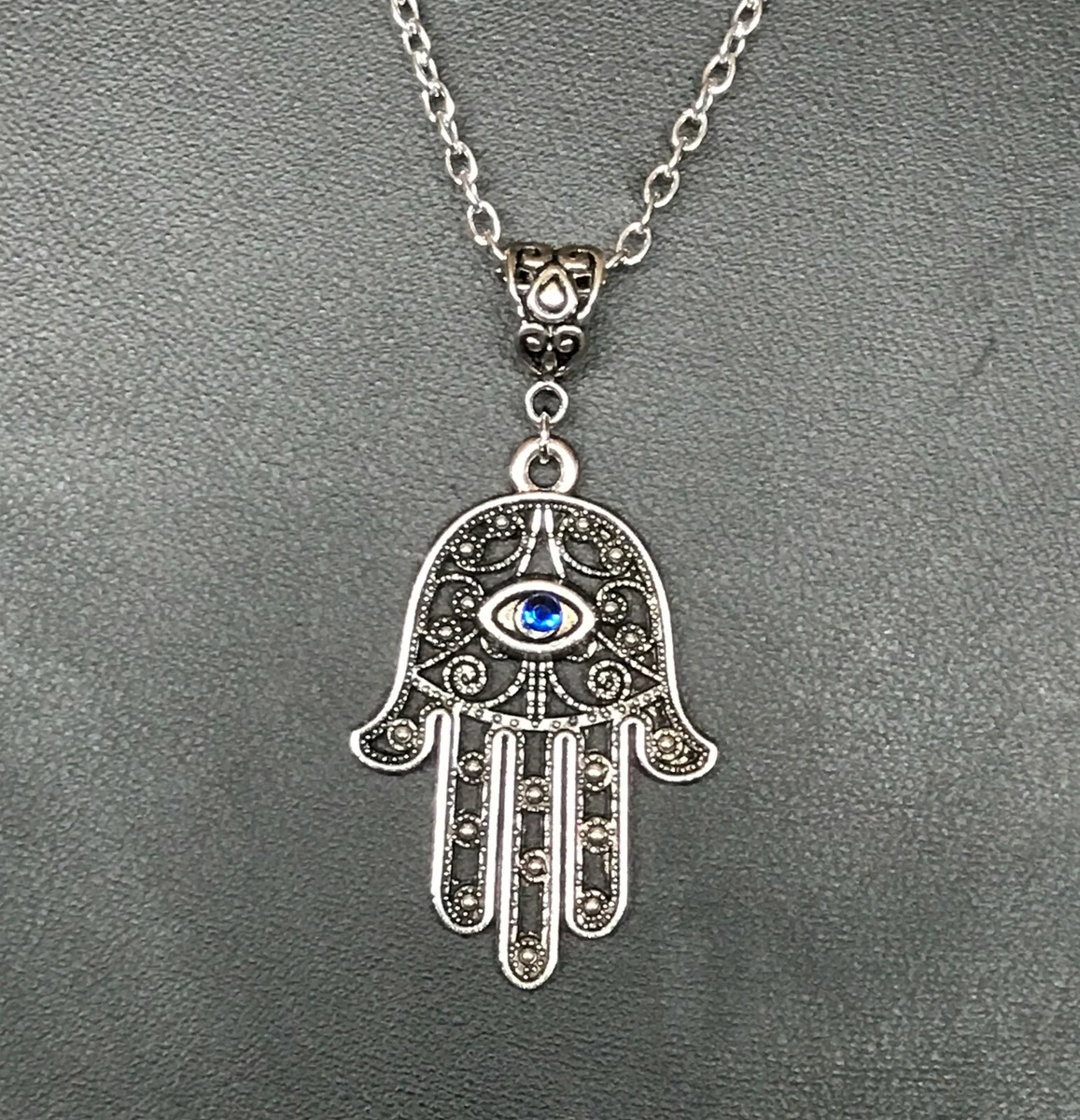 Large 2024 hamsa pendant