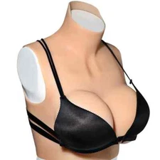 Silicone BreastPlates Fake Boobs Silicone Breast Form for Drag Queen Cosplay