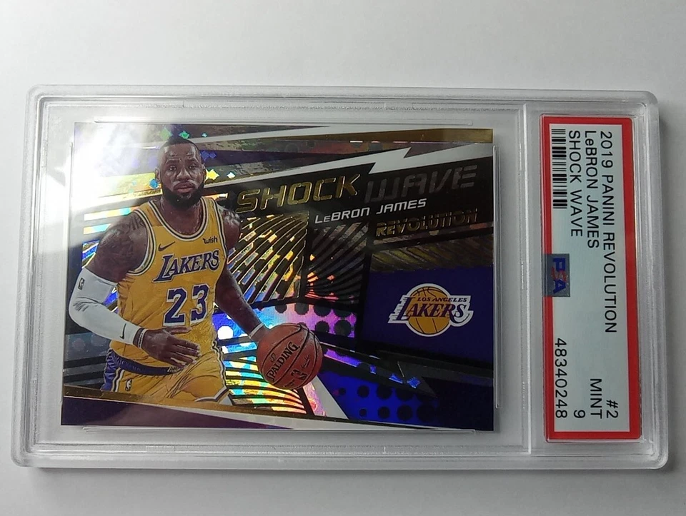 Lebron James 2019 Panini Revolution Shock Wave #2 - PSA 9 envío y devolución gratuitos Foto 3 de 3