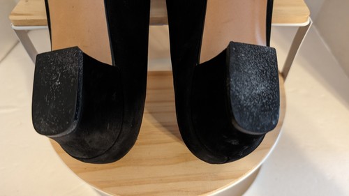 SALVATORE FERRAGAMO Boutique 'LAUDAMIA Black Nero Nabuck Calf 9 AAAA Pump Heals - Picture 12 of 20