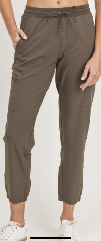 Mono B Olive Joggers In Size Medium 