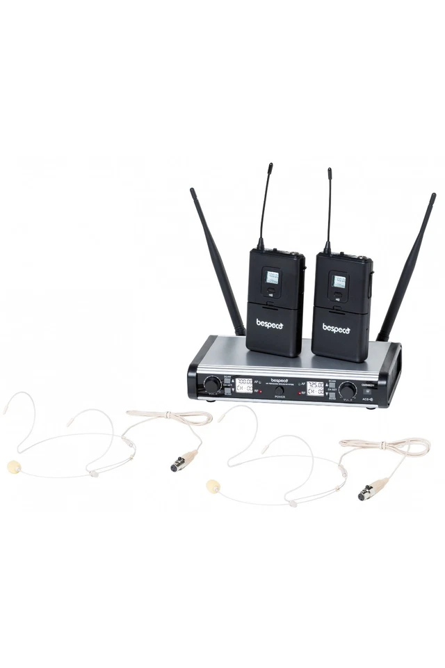 BESPECO GM9882H Doppio radiomicrofono Headset UHF ARCHETTO - Immagine 4 di 4