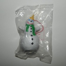 Vintage JACK IN THE BOX as SNOWMAN Holiday ORNAMENT New