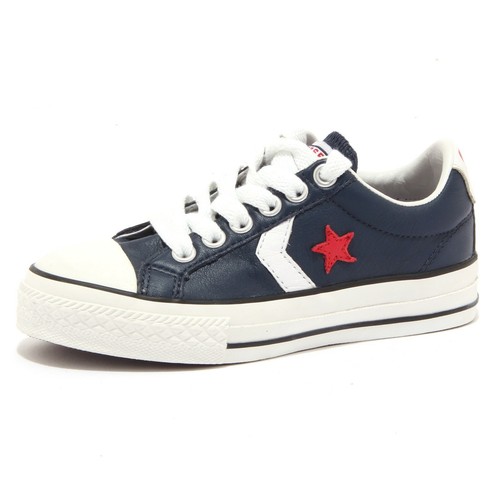 Converse CONVERSE BLU PELLE LACCIO