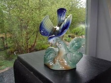 CAMPSIE WARE BLUE BIRD/SWALLOW MADE IN SCOTLAND Lustre. B/R1