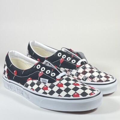 Vans x Era  IT  House Of Terror  Youll Float Too  Checkerboard Men Size 10.5