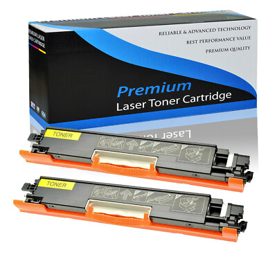 2 X CF352A Toner Cartridge Yellow For HP Color LaserJet Pro MFP M176n M177fw 