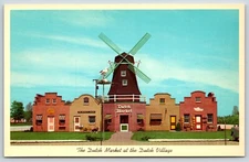 Postcard Dutch Market Place, Dutch Village, Holland, Michigan Unposted