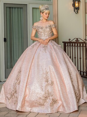 off the shoulder rose gold dress Rose Gold Off Shoulder Vina Gown