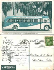 VTG Postcard - SOUTHEASTERN GREYHOUND LINES