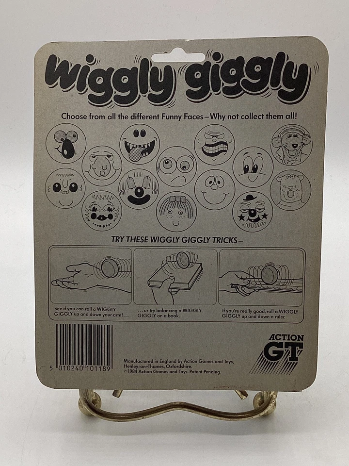 NOS 1984 Factory Sealed Action Games Wiggly Giggly Toy *RARE* - Image 3 of 4