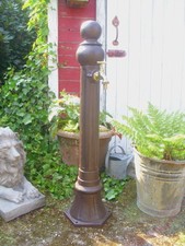 STANDBRUNNEN S&Auml;ULE BRUNNEN ALUGUSS GARTEN ANTIK NOSTALGIE STIL ZAPFS&Auml;ULE NEU