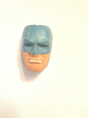 Blue Doll Mask Male Soft Plastic Conforms to Dolls Face 1-1/2'' long 1'' Wide Used