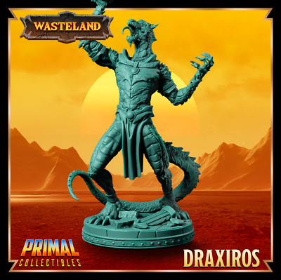 D&D Sorcerer-King Ssurran Lizard Tyr Dark Sun 32mm Mini TTRPG
