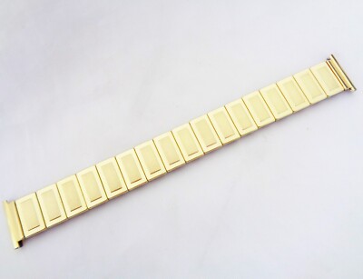 Vintage Rowi 20mm New old Stock Yellow Rolled Gold Men expandable Watch Bracelet