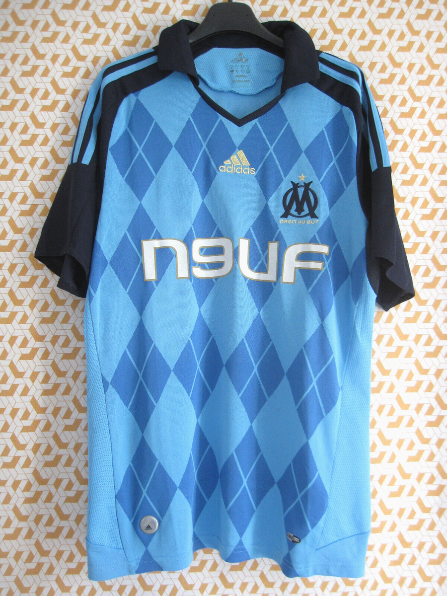 Maillot Olympique De Marseille Adidas Vintage 2008 Maroilleau #26 - Taille L