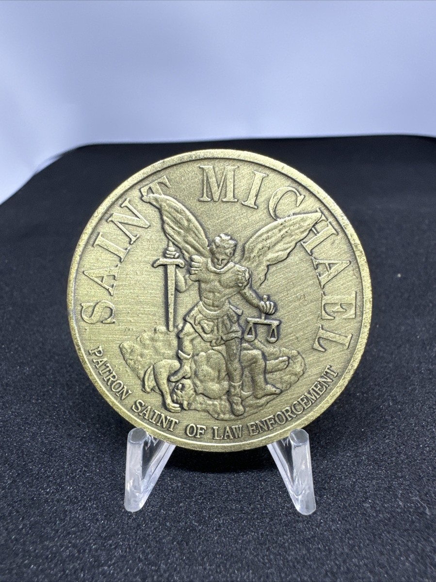 USA Saint Michael Phoenix Police Department Bronze Token Coin Challenge